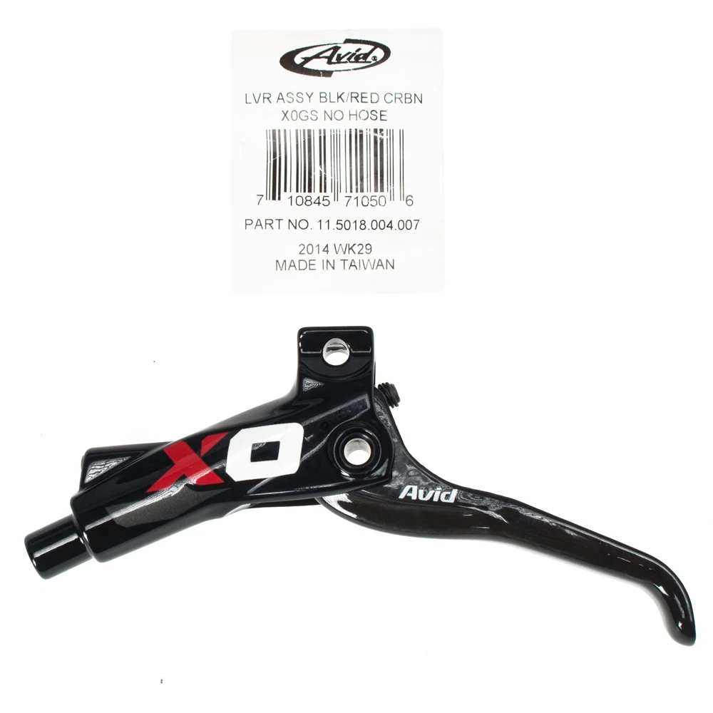 SRAM LVR ASSY BLK/RED CRBN X0GS NO HOSE 11.5018.004.007