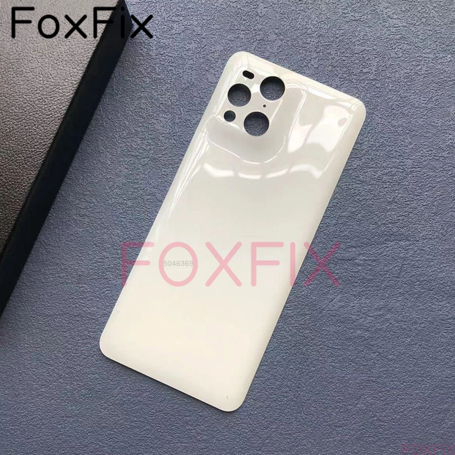 Transparent Clear Glass Battery Door Back Cover For OPPO Find X3