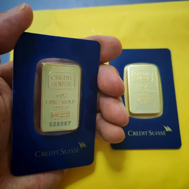 الجملة Suisse 1oz الذهب بار غير المغناطيسي سبائك الذهب مختومة التعبئة مع رقم تسلسلي مختلف