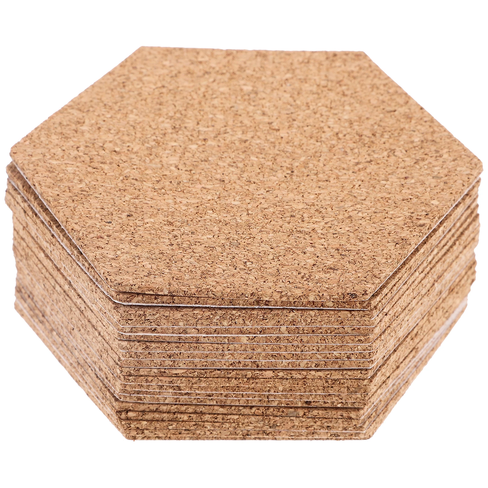 10 لوحات الفلين السداسية 7.5x0.39 بوصة حافة مستديرة الحصير الناعمة المطبخ لوح تسخين كأس منصات ارتفاع درجة الحرارة وعاء مقاومة للحرارة لوح الحرف #2