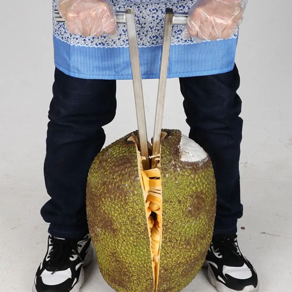 Stainless Steel Jackfruit Opener Manual Effort-saving Jackfruit Cracker Thickened Ergonomic Handle Jackfruit Corer Fruit Shop