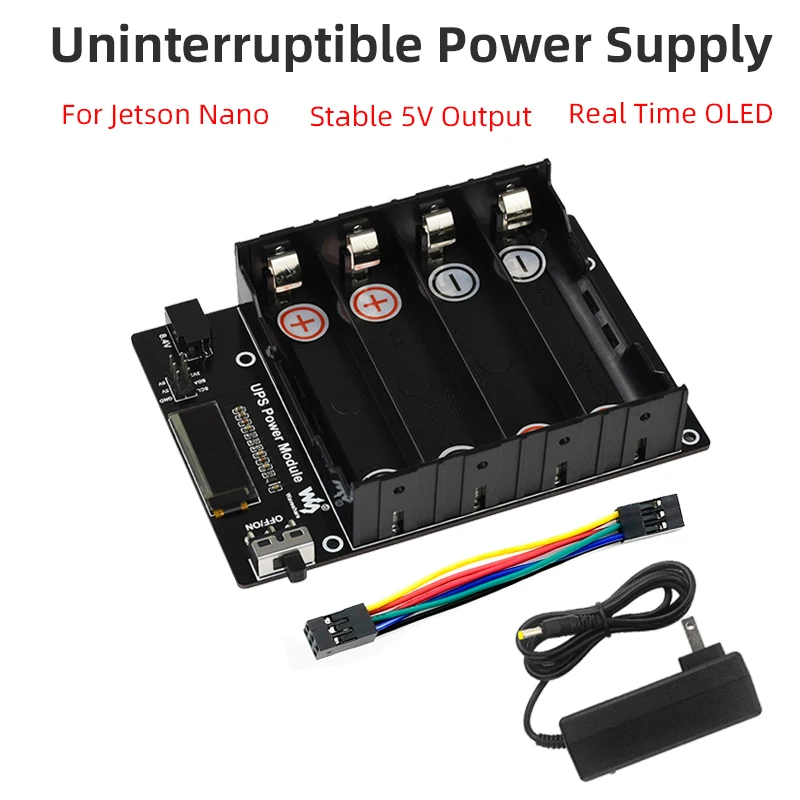 

Uninterruptible Power Supply UPS Module for Nvidia Jetson Nano B01 A02 Real Time OLED Monitor Stable 5V Power Output