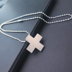 Gothic Dark Style Cross Keychain Rock Punk Goth Fashion Necklace For Women Men Jewellery Accessories Festival Charm Gifts