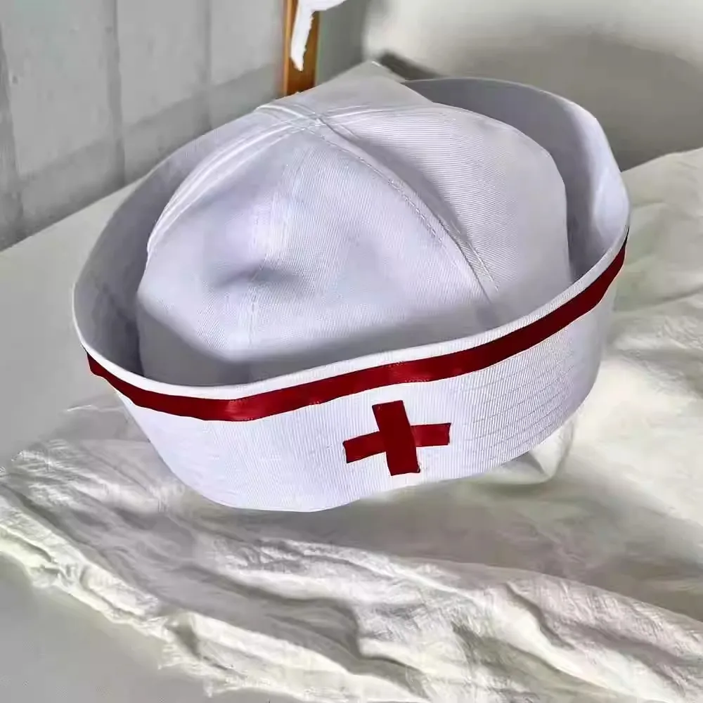 الثقافة الفرعية القوطية الظلام الشرير ثقافة فرعية أبي y2k فتاة الطبية ممرضة قبعة مع مقوس دانتيل الحلو تأثيري التصوير الدعائم تأثيري