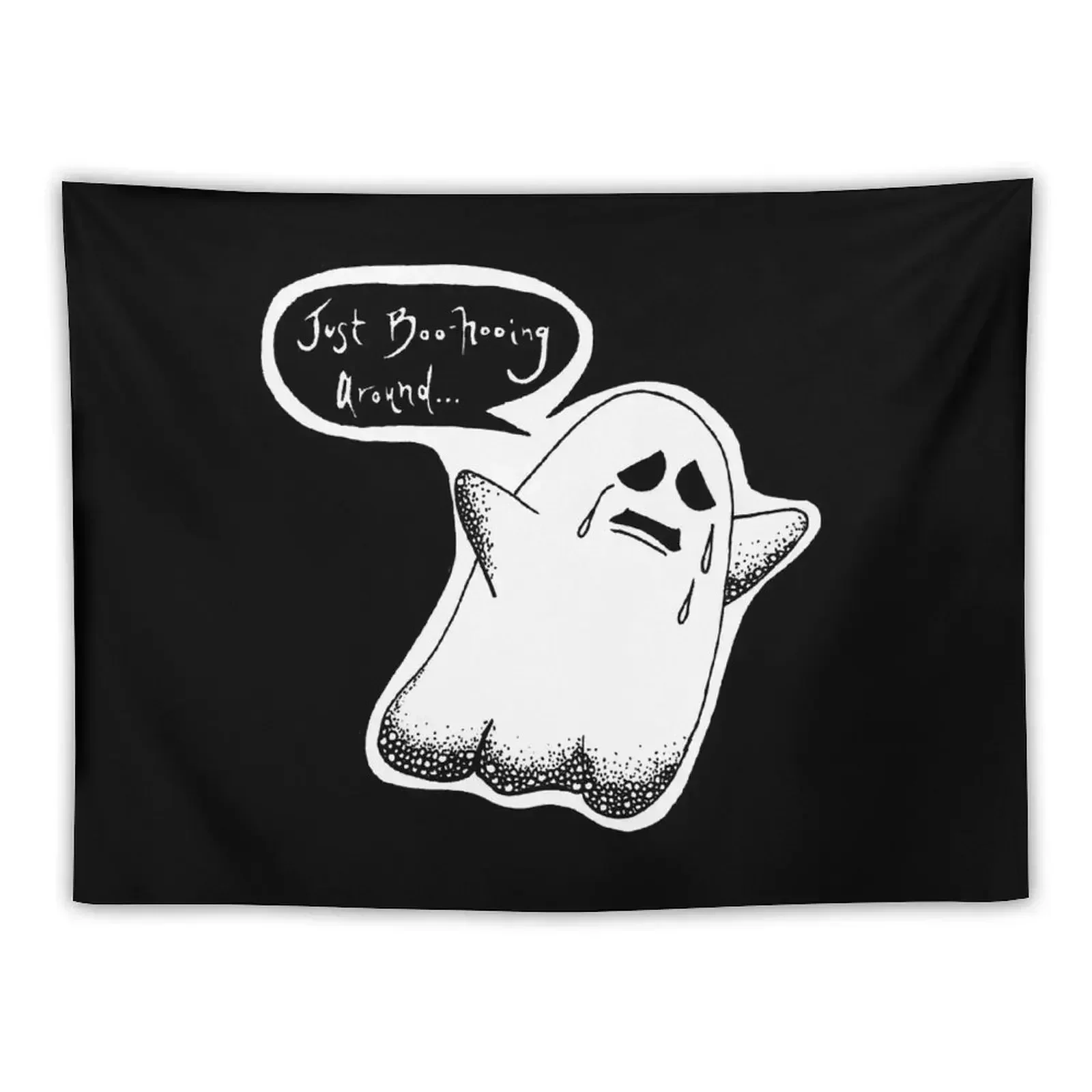 

BOO HOO GHOST Tapestry Decoration Wall Aesthetic Room Decoration Bedroom Decorations Tapestry