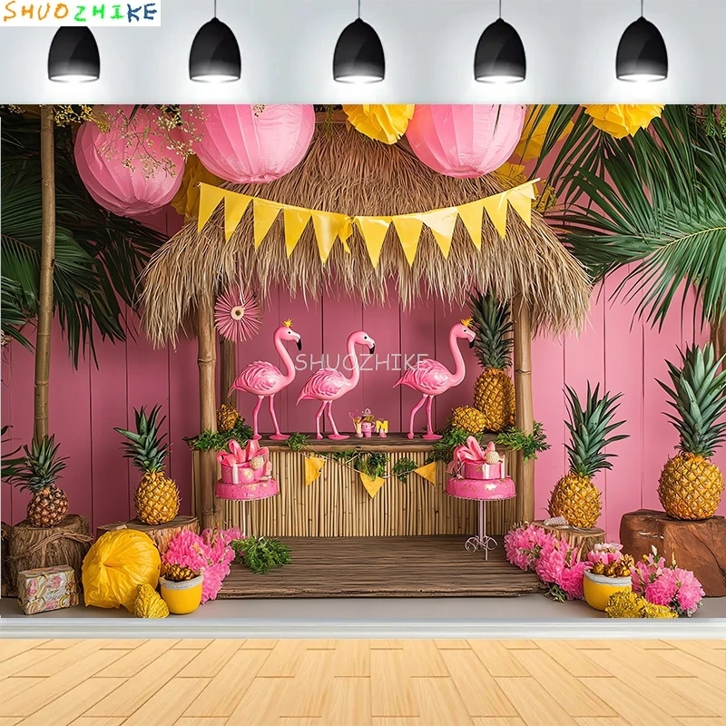 

Bamboo Flamingos Pineapples Birthday Party Background Newborn Flowers Stars Beach Scene Cloud Theme Photography Backdrops AT-18