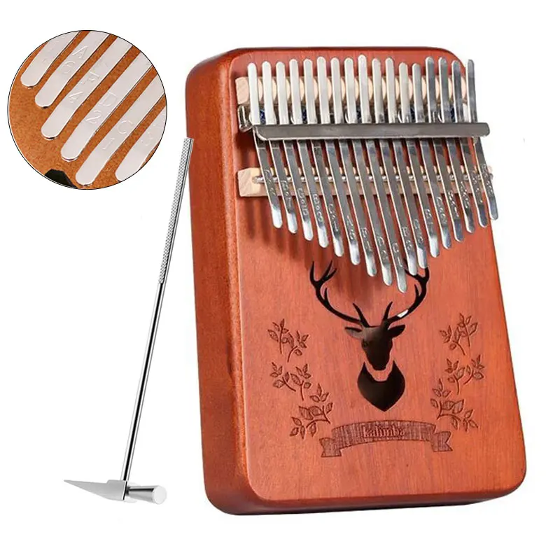 Portable 17 Keys Kalimba Thumb Piano High Quality Wood Pianoforte Musical Instruments Present For Kids Beginners Teens Adults