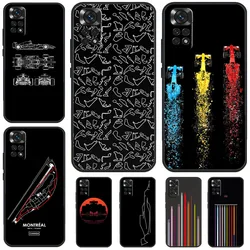 Minimalist F1 Circuit Case For Redmi Note 12 10 9 8 11 13 Pro 9S 10S 11S 12S Phone Cover For Redmi 12C 9C 10C 13C