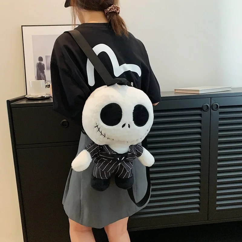 The Nightmare Before Christmas Jack Skellington Cosplay Peluche Backpack Cartoon Doll Bag Kids Halloween Candy Backpack Gifts