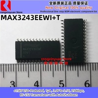 5Pcs MAX3243EEWI+T MAX3243EEWI MAX3243E MAX3243  ±15kV ESD-Protected, 1uA, 3.0V to 5.5V, 250kbps, RS-232 Transceivers 100% New