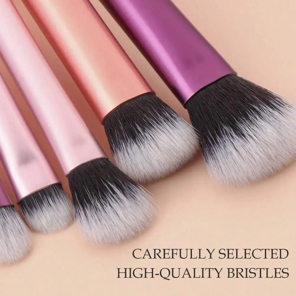 10 pçs/set Pincéis de Maquiagem Macio Fofo Sombra Delineador Blush Pincel Mistura Cerdas Macias Ferramentas de Beleza