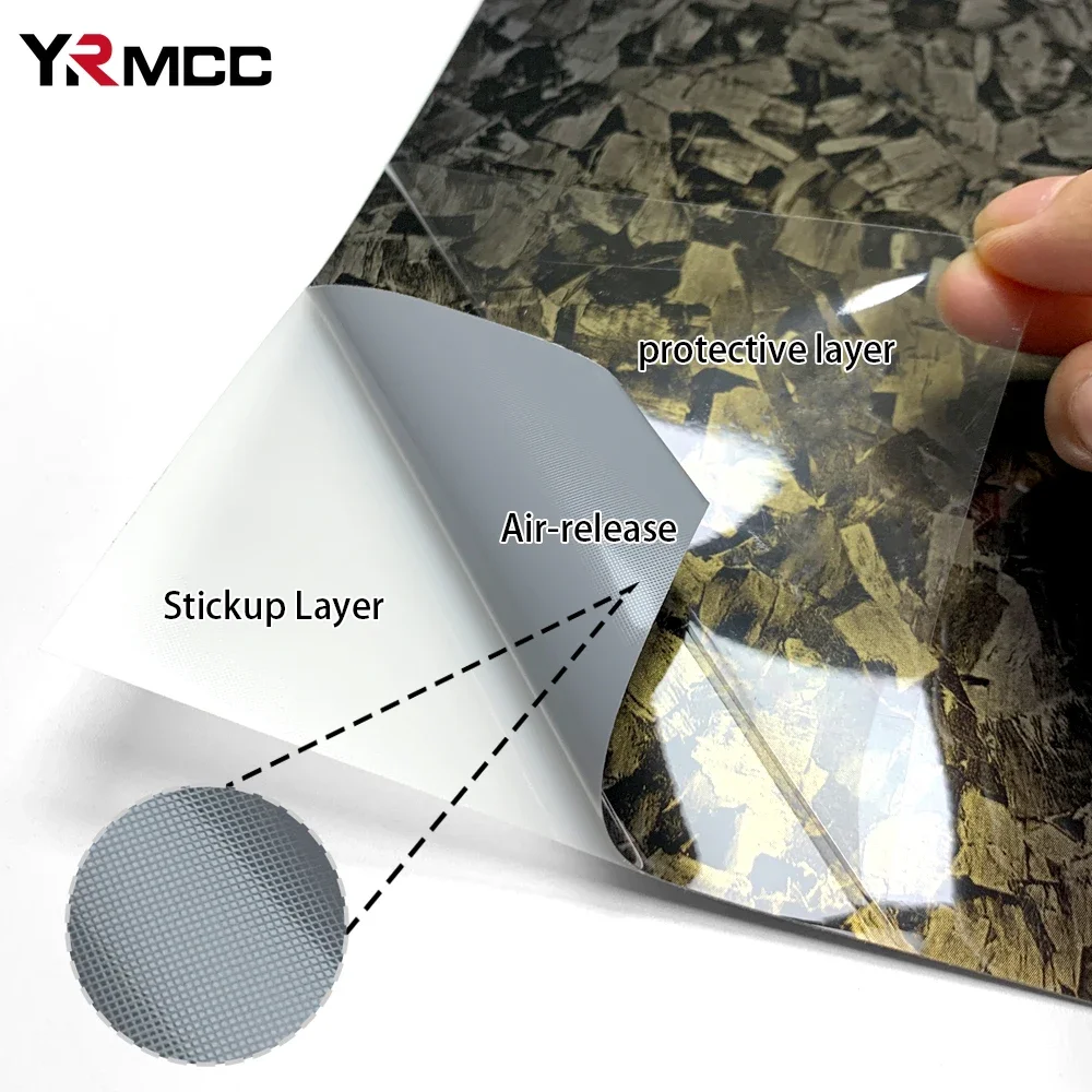 Car Sticker Carbon Fiber Self Adhesive Vinyl Wrap Film Motorcycle Laptop Carbon Glossy Carbon Fiber Sticker for Car Accessories
