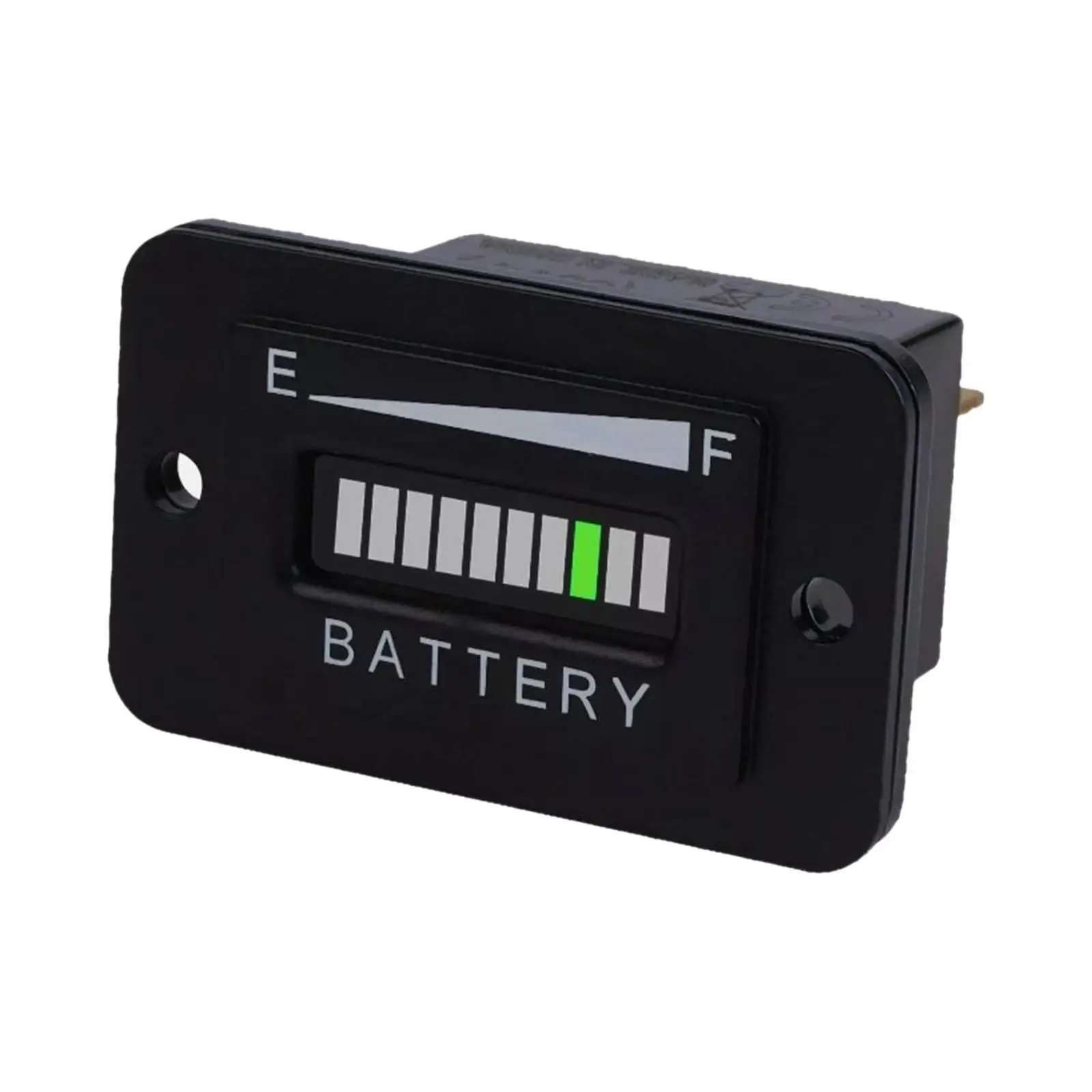 Battery Fuel Gauge Meter 12V-24V Battery Monitor LED Battery Level Indicator for RV Stacking Machine Trailer Forklift Vehicles