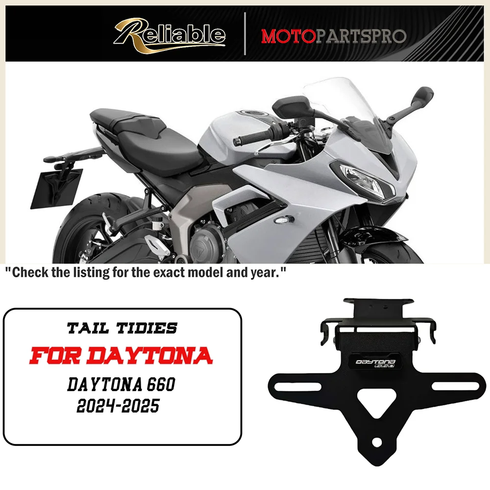 

Tail tidies 2025 new Motorcycle Rear license holder bracket tail neat fender eliminator For Daytona 660 Daytona660 2024-
