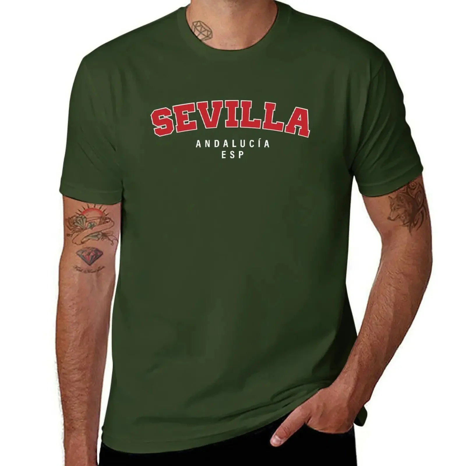 SEVILLE ANDALUSIA Spain T-Shirt Vintage Clothes Customs Design Your Own Mens Plain T Shirts Summer Fashion New Arrival Tops y2k