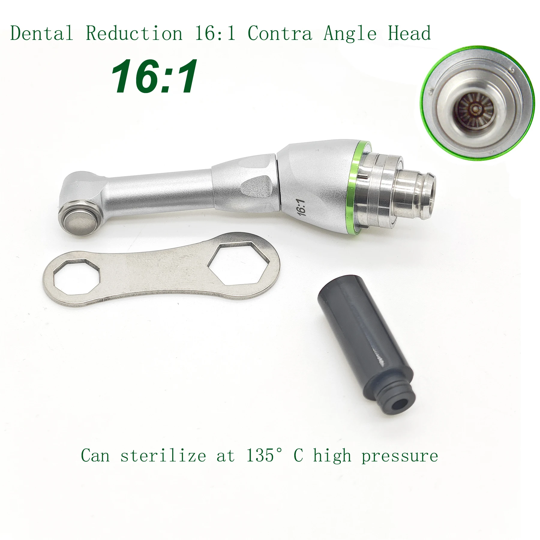 

Dental Reduction Intra Head Universal 16:1 Contra Angle For Wireless Endo Motor Handpiece Dentistry Tools