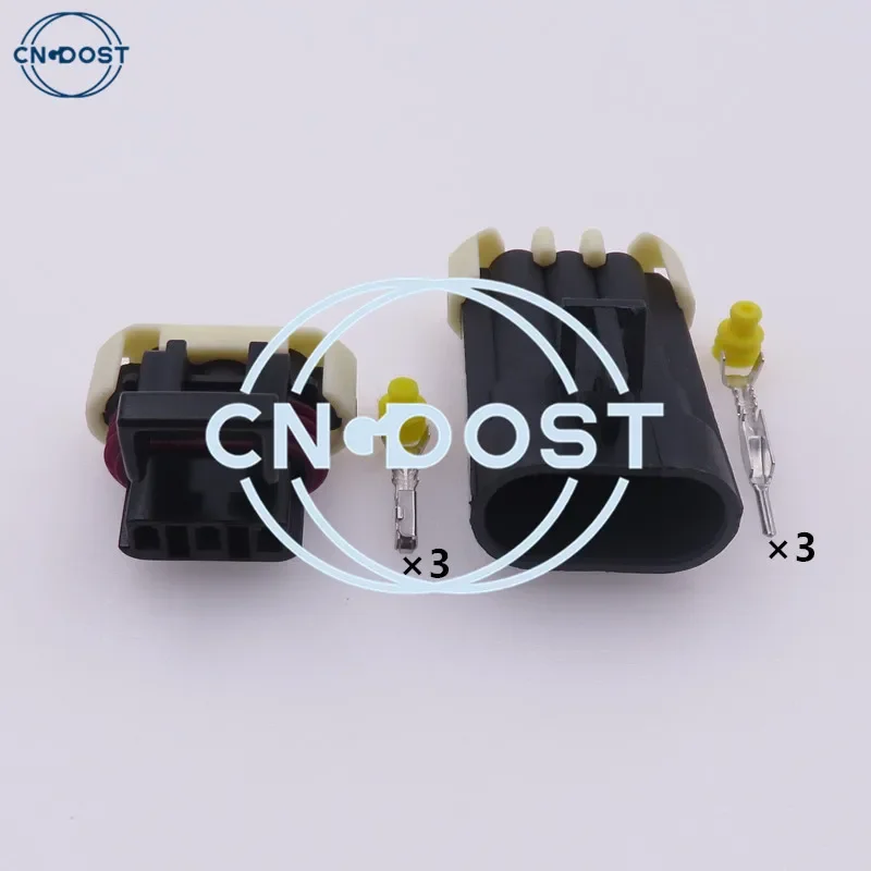 1 Set 3 Pin 1212961 12129615 12110293 Metri-Pack 150 Automobile Cable Plug Front Lamp Light Connector AC Assembly For CHEVROLET