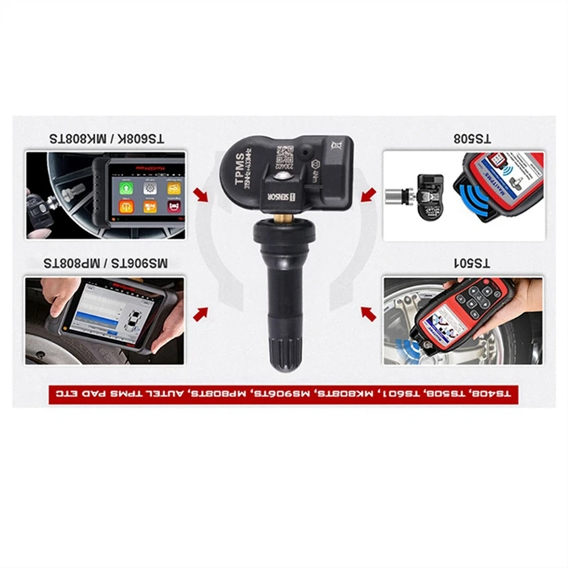 6 ชิ้นโปรแกรม MX Sensor 315 เมกะเฮิร์ตซ์ + 433 เมกะเฮิร์ตซ์ 2 ใน 1 เซ็นเซอร์ความดันยาง TPMS สําหรับ Autel เครื่องมือ TS408 TS508 ITS600