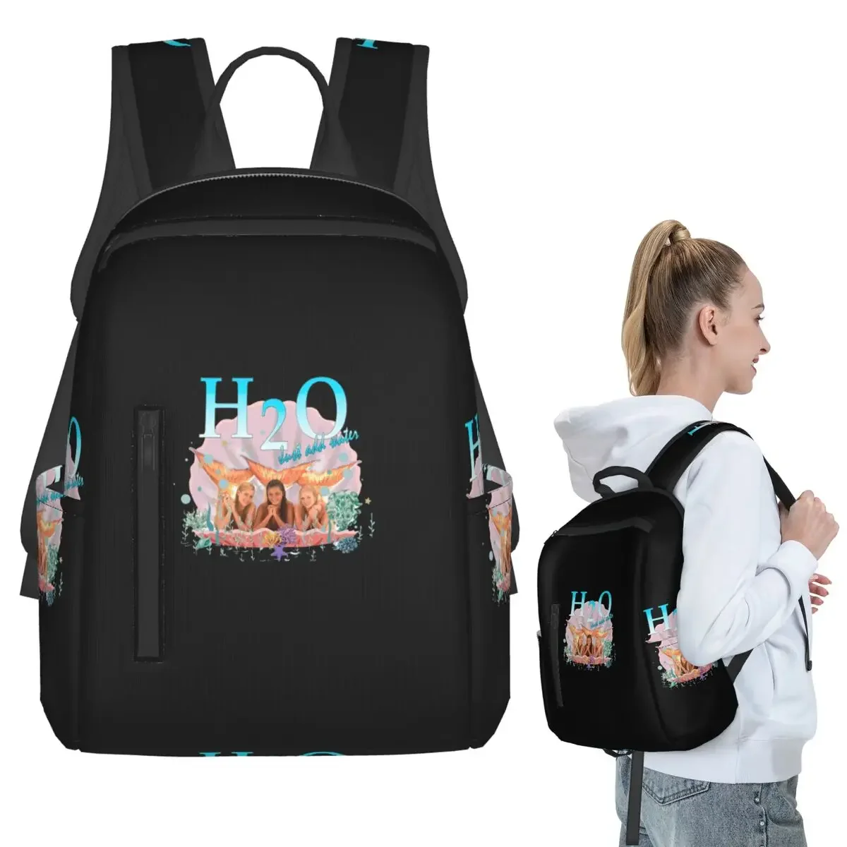 H2O Just Add Water Premium Backpack Student BookBag Children School Bag Laptop Shoulder Bags Boys Girls