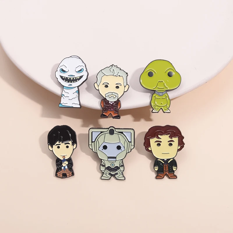 Anime Cartoon Characters Enamel Pins Custom Cute Monster Brooches Lapel Badges Punk Jewelry Gift for Friends