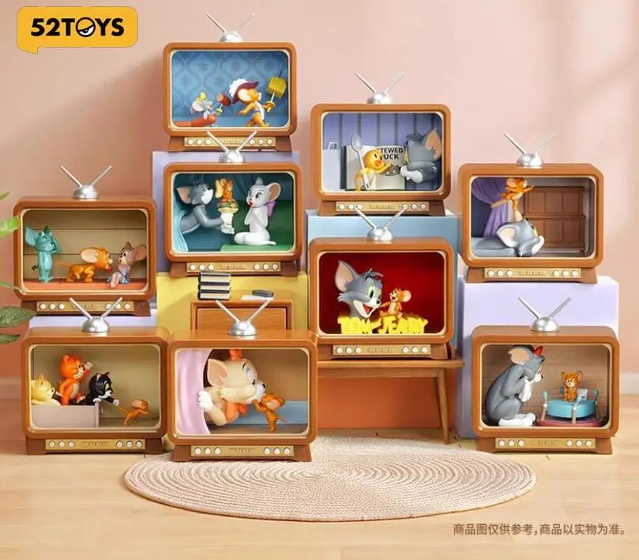 

52 игрушки Том и Джерри, классическая серия Moment2, слепая коробка, модные игрушки, виниловые слепые коробки, слепая коробка-сюрприз на день рождения, подарок