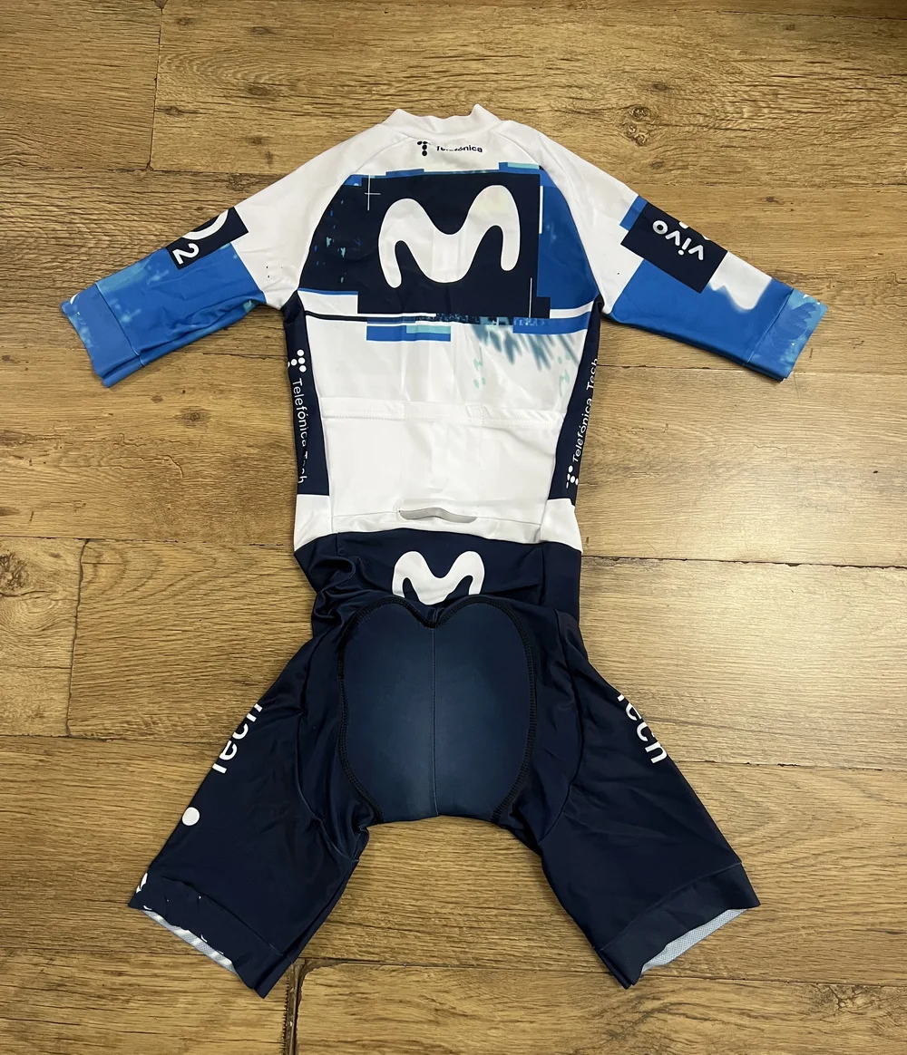 LASER CUT Skinsuit 2025 MOVISTARful TEAM Bodysuit SHORT Cycling Jersey Bike Clothing Maillot Ropa Ciclismo