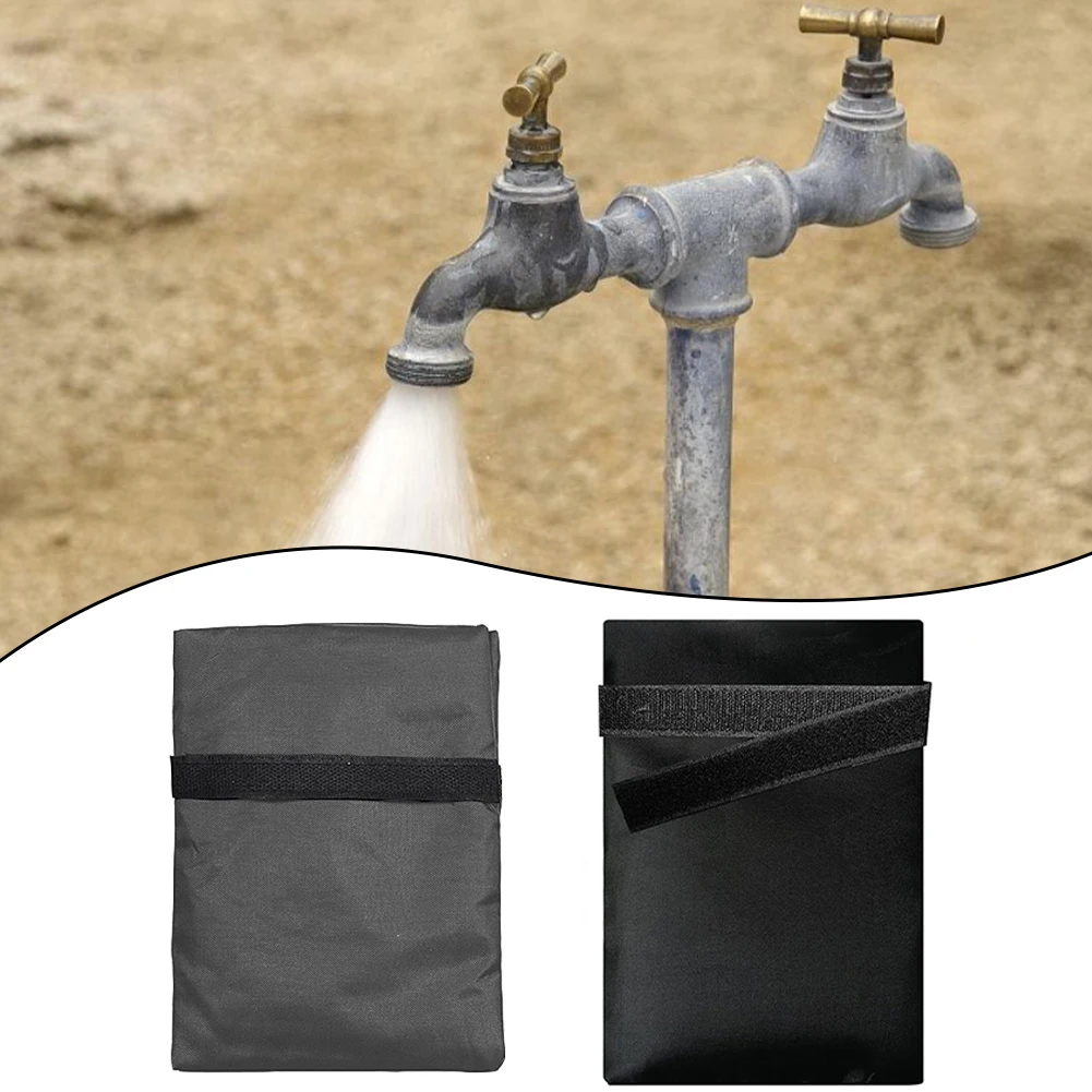 

2pcs Winter Outdoor Faucet Insulation Cover: Prevents Freezing 21*15CM Water Tap Covers Home Garden Household Merchandises
