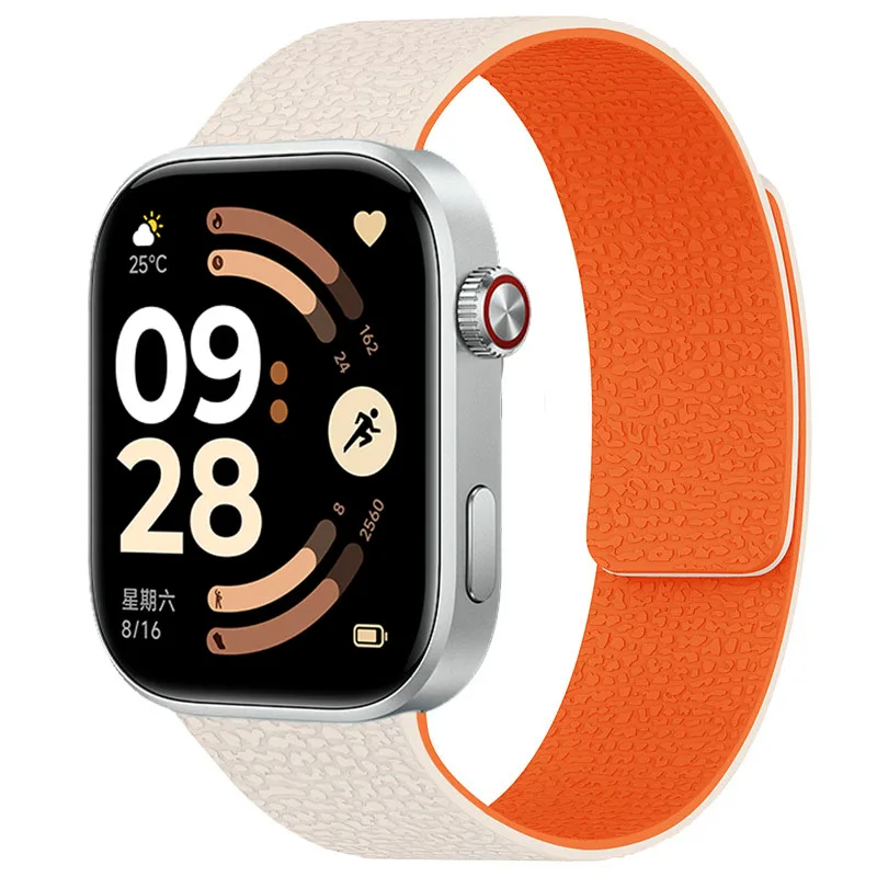 Magnetic Silicone Strap for Redmi Watch 6 5 4 Smart Watch Replaceable Wristband for Xiaomi Mi Band 10 Pro/9 8 Pro Sport Bracelet - view 6