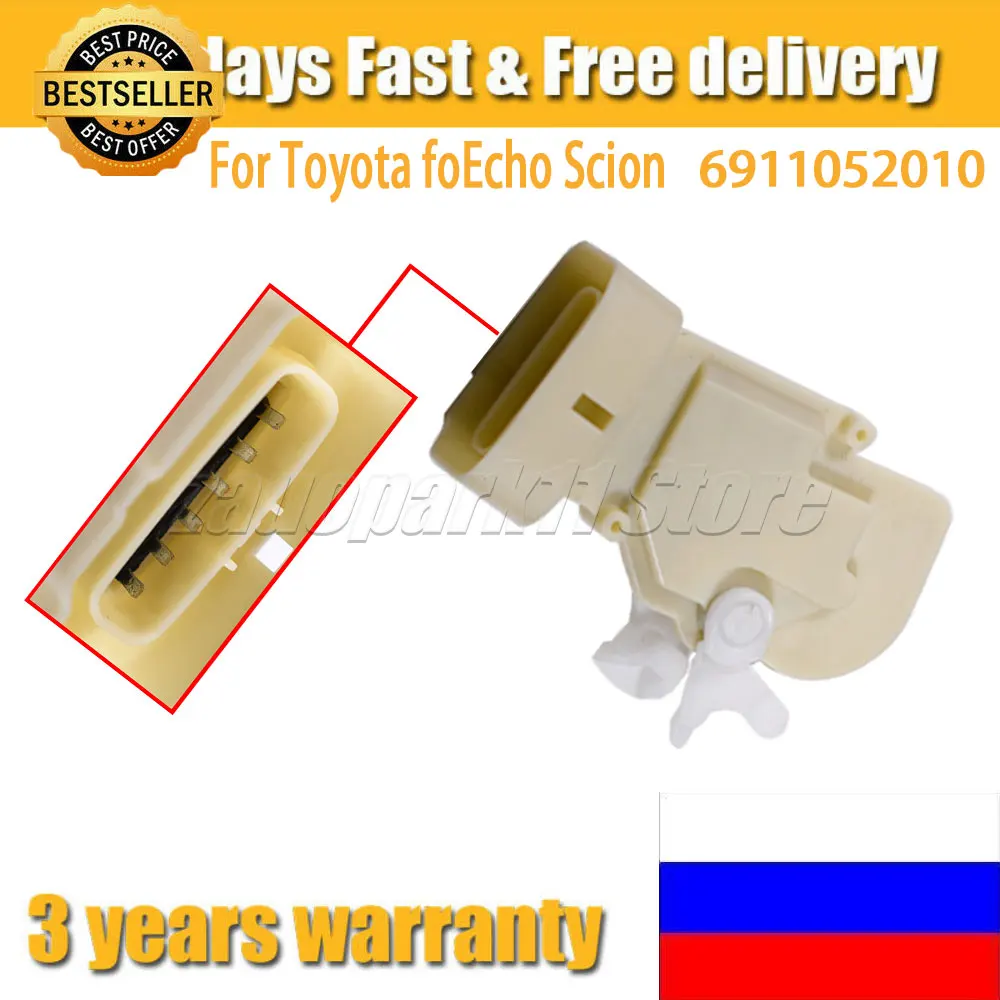 For Lexus 6911052010 69110-52010 For Toyota foEcho Scion Front Right Door Lock Actuator 6 Pins