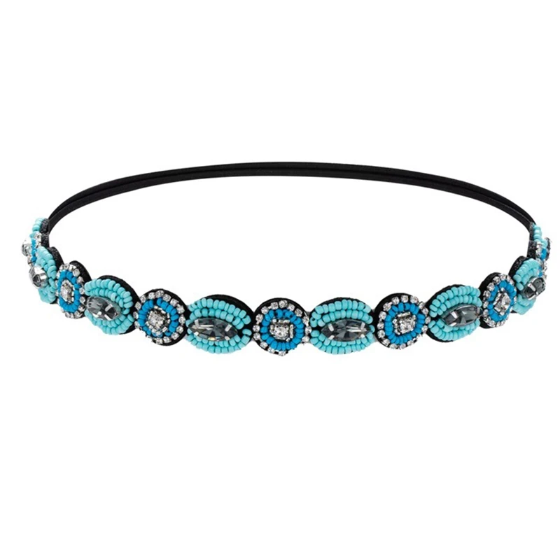 Ethnische Vintage Bohemian PerlenElastisches Stirnband Haarband Haarschmuck – Detail 8