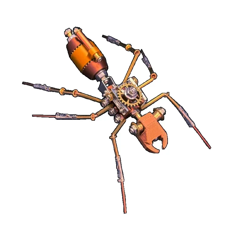 Steampunk formica meccanica assemblaggio fai da te mascella di ferro formica modello in metallo kit assemblare ornamento puzzle 3D giocattolo fatto a mano regalo di compleanno per bambini