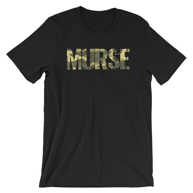 Camiseta de camuflaje Murse para hombre, camisa de enfermera, regalo para Murses