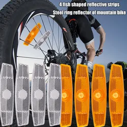 Avvertimento per bici da strada luce riflettore di sicurezza per raggi MTB cerchione per bicicletta Clip riflettente riflettore luce accessori per ciclismo