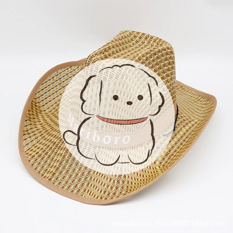 Cowboy Hat Straw - Мужская летняя соломенная шляпа в стиле