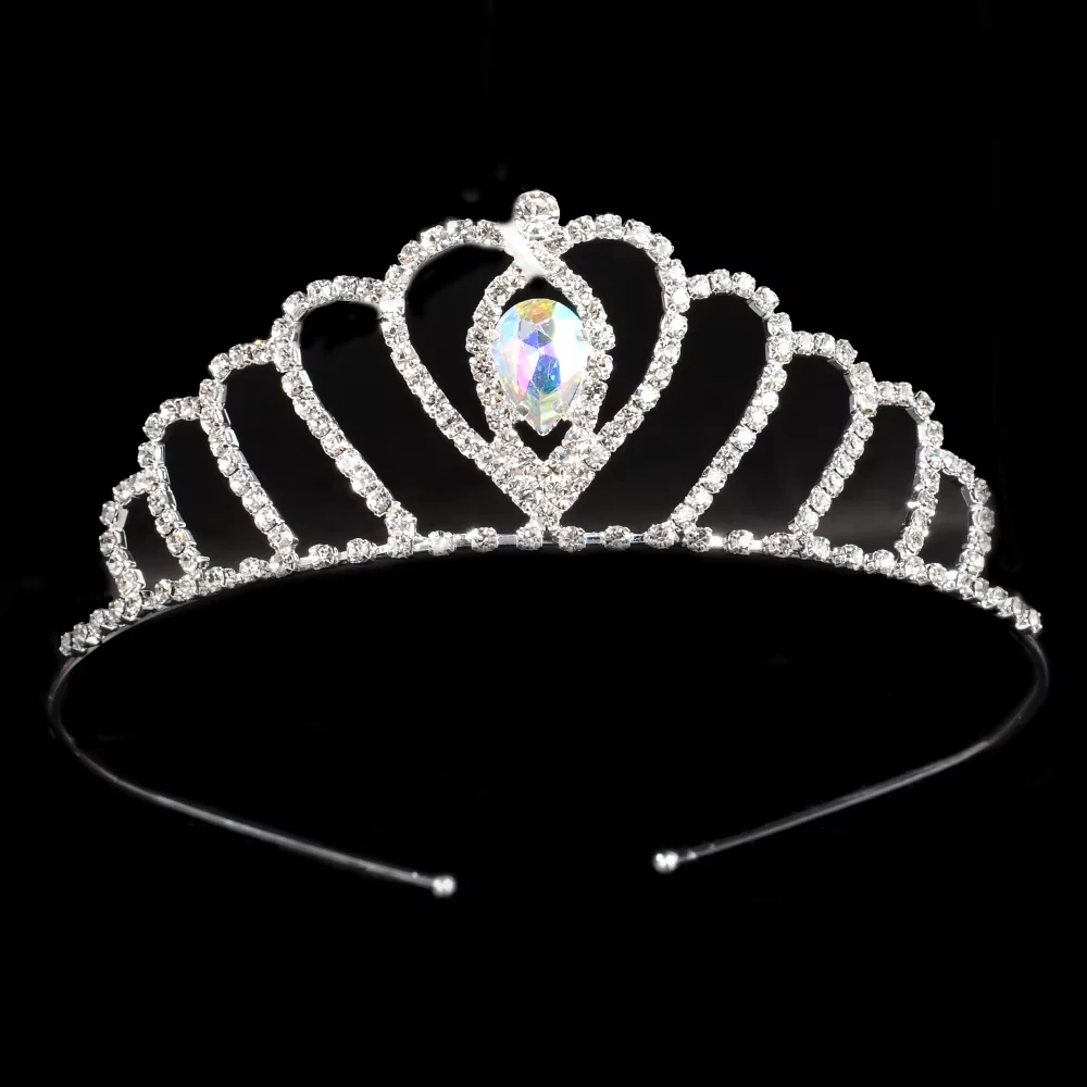 Picture 3: Princess Wedding Bridal Bridesmaid Tiara Crown Headband Girls Crystal Rhinestone Jewelry hair Accessories Bride Head Ornament