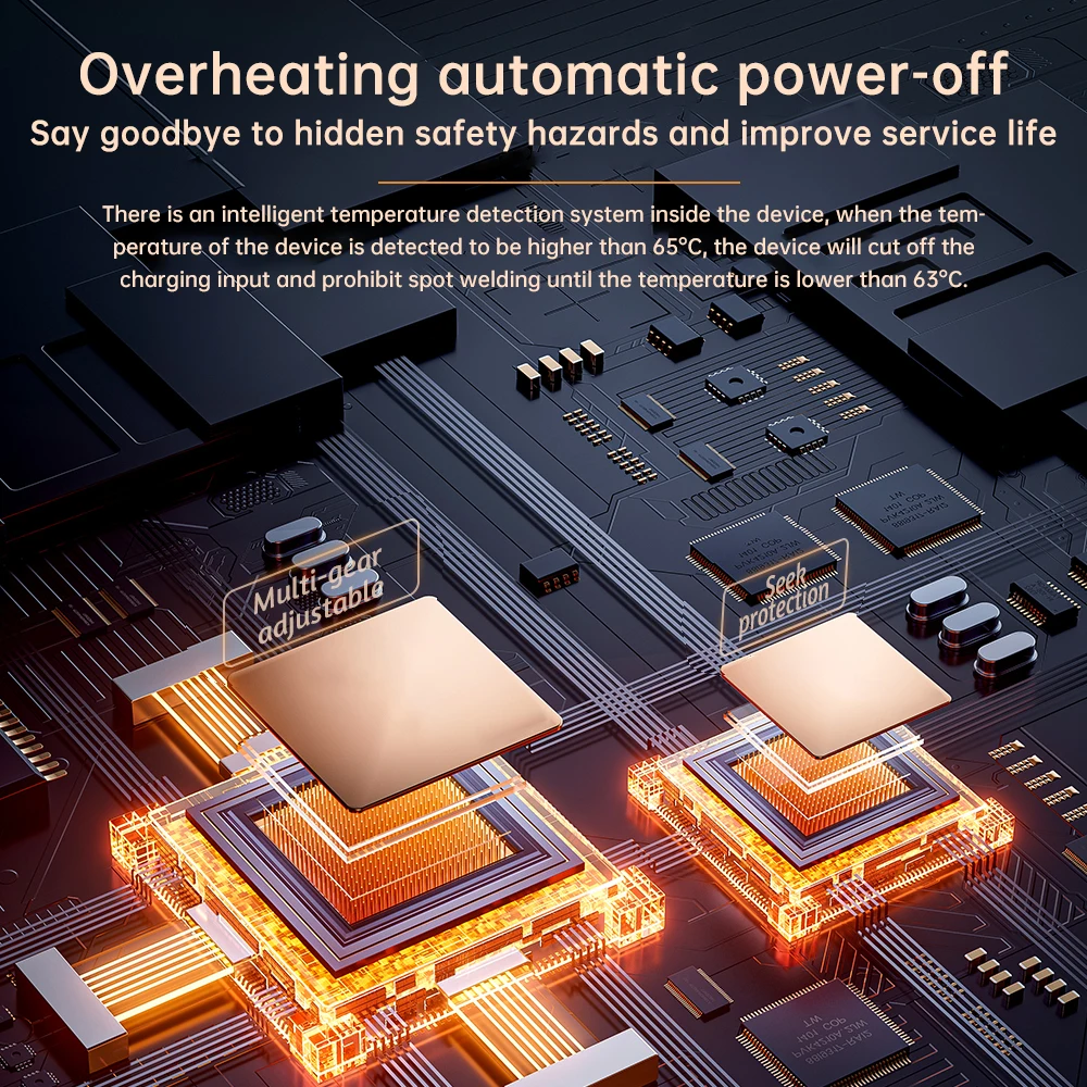 Handheld Mini Spot Welding Machine Built-in 3000mAh Battery Dual Mode Led Over Temperature Protection Household Spot Welder