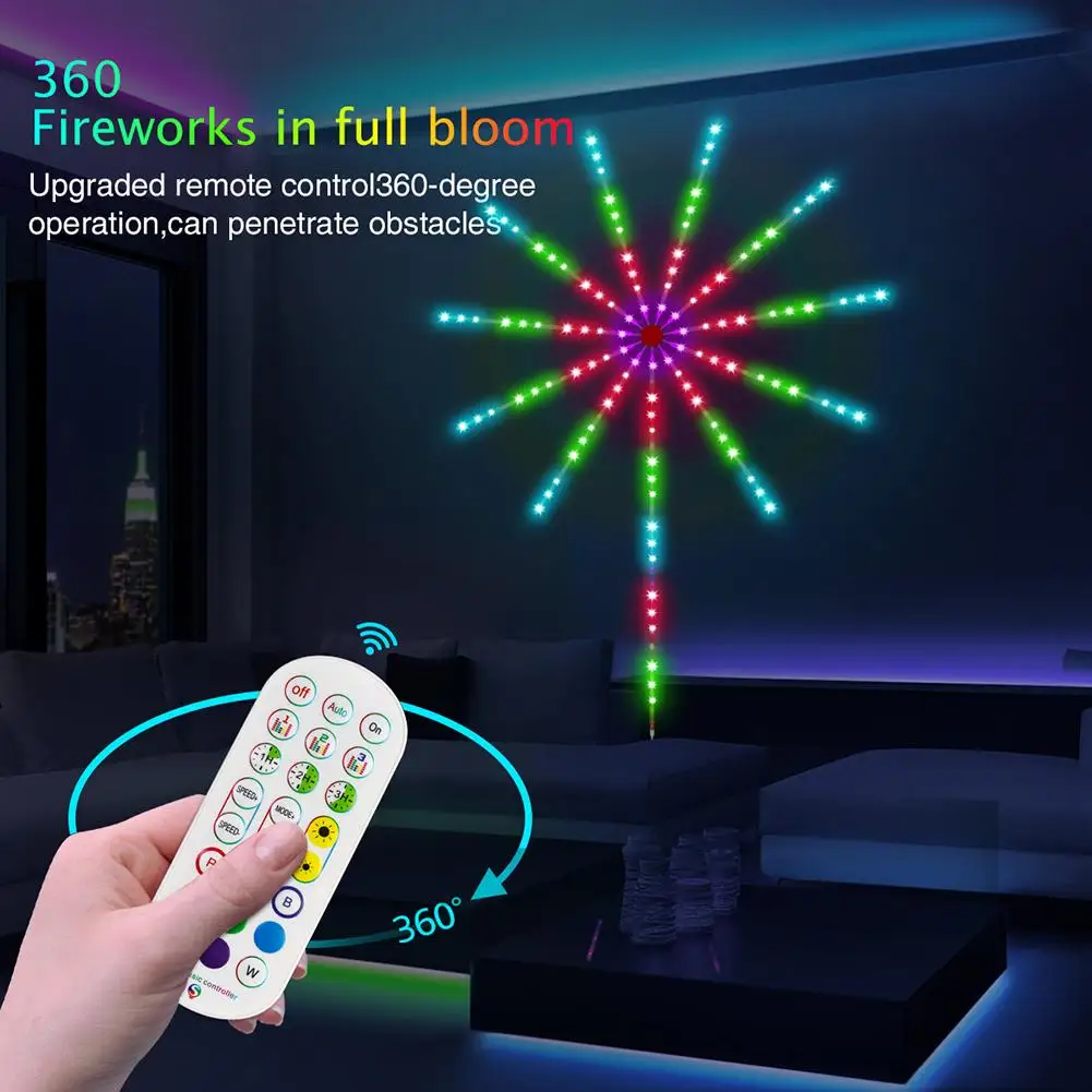 5V Led Strip Verlichting Met Afstandsbediening 213 Dynamische Modi 16 Miljoen Kleuren Slim Vuurwerk Licht Voor Slaapkamer Decor Dropshipping