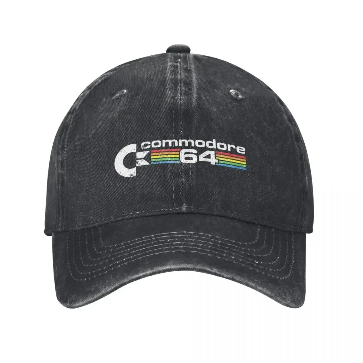 Commodore 64 C64 Computer Washed Baseball Cap Retro Streetwear Hip Hop Dad Hats Spring Women Men Camping Sunscreen Snapback Cap