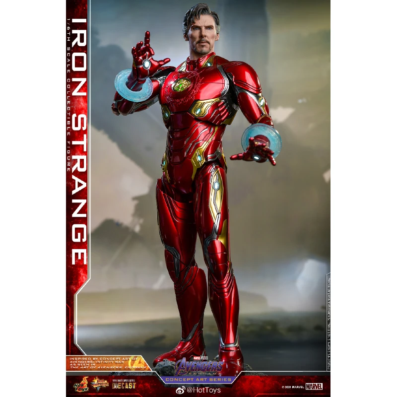 Stok tersedia Hottoys Hobby Iron Strange 1/6 Anime mainan Action Figure hadiah Model koleksi hobi