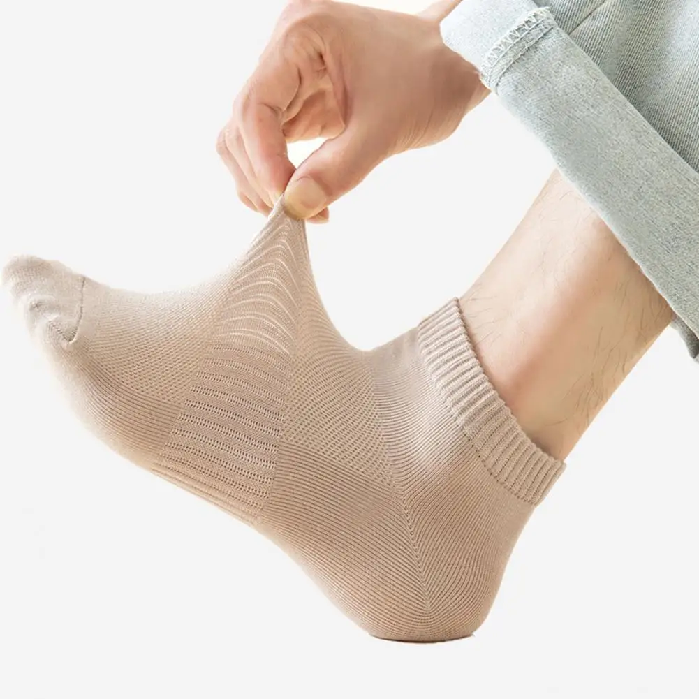 Эластичные носки-лодочки, мужские дышащие хлопковые носки-лодочки, весенне-летние модные носки до щиколотки для мужчин и женщин