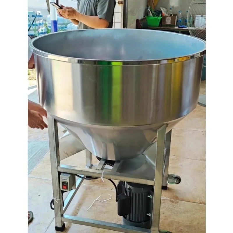 خلاط من الفولاذ المقاوم للصدأ، خلط بيليه الأعلاف، آلة خلط 304، طلاء البذور، مزرعة تربية منزلية صغيرة