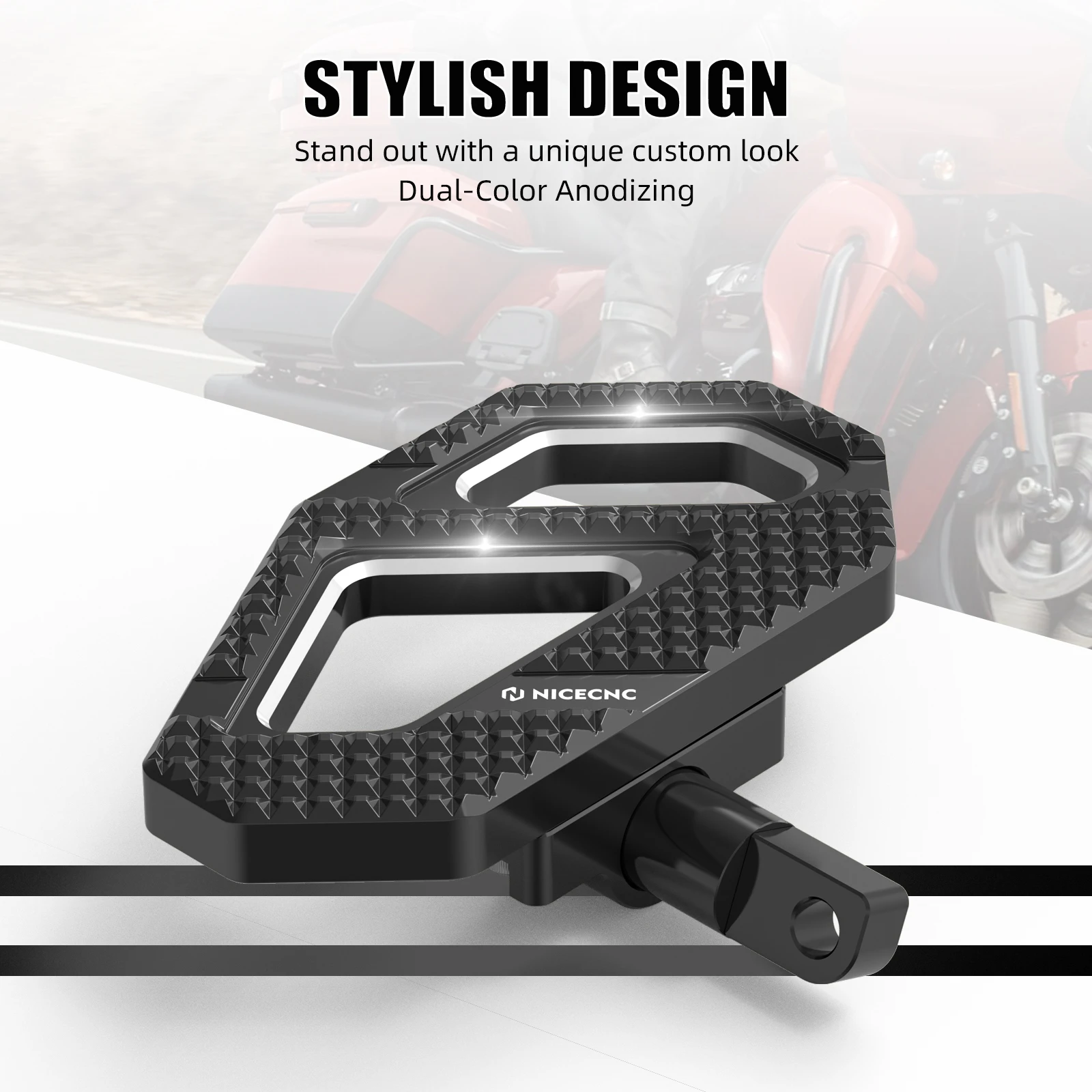 2006-2024 For Harley Street Glide FLHX Special FLHXS	 2017-2023 Passenger Footboard Footpeg Road Glide	FLTRX 2015-2024 Road Glide Special FLTRXS 2015-2023 Road Glide Custom FLTRX  2010-2013 Road King Special FLHRXS 2017-2024 Road King Custom FLHRS