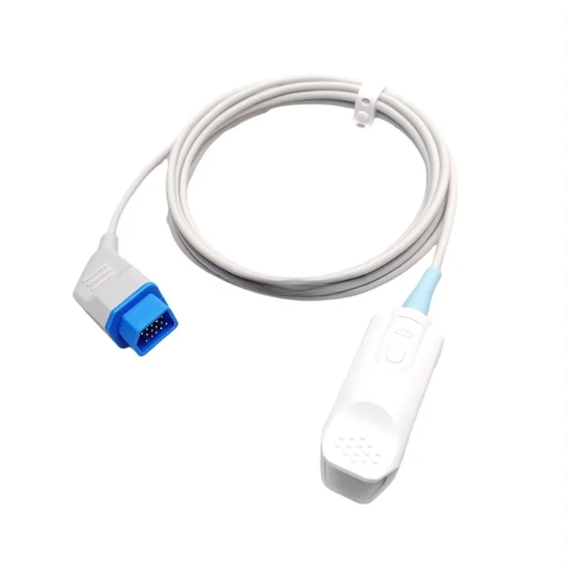 Compatible with Cordens Display SpO2 Sensor Adult Clip Reusable Spo2 Probe 14 Pins