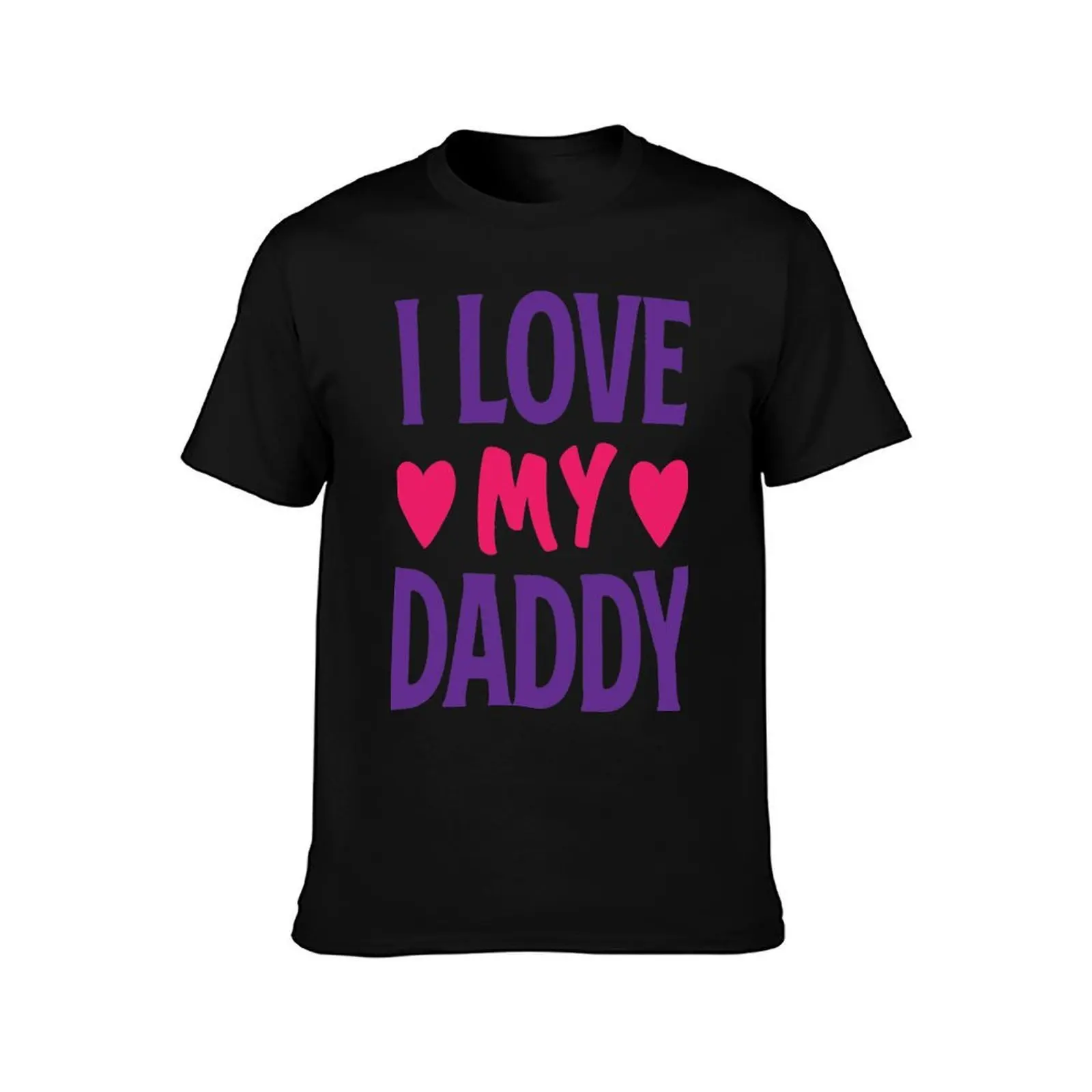 Koszulka I Love My Daddy, koszulki męskie slim fit, luksusowa koszulka męska, koszulka z grubej bawełny