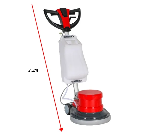 Electric Floor Sweeper Floor Tile Carpet Cleaning Machine with Certificate SC-005 New 17" Commercial Use 1000W 154rpm Motor Red