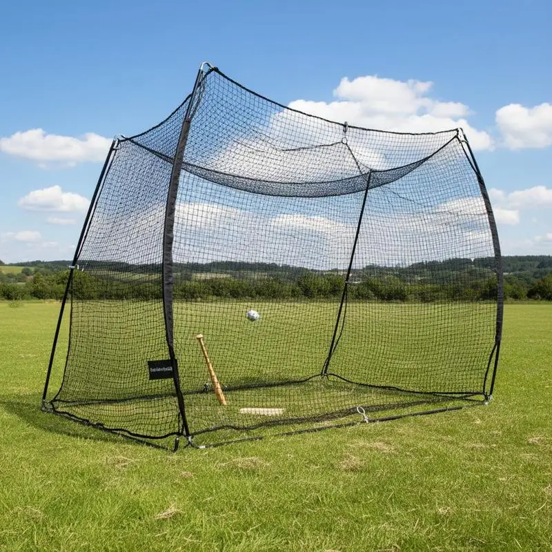 

Baseball Batting Cage, 41.7 x 12.8 x 10.1 FT Freestanding Portable Batting Cage, Hitting Cages with 30-Ply Knotted HDPE & Carabiner Hooks, Battings Cages Netting for Indoor, Outdoor (NET ONLY)
