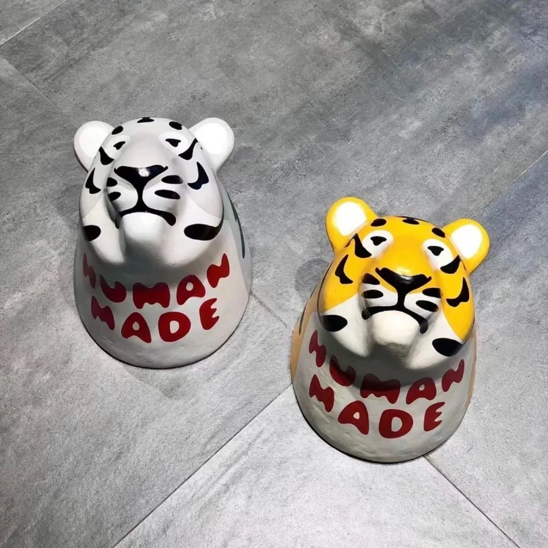 Скульптуры и фигурки «головы тигра» из мультфильма «человек» для украшения стен интерьера дома, рождественские аксессуары, 2023