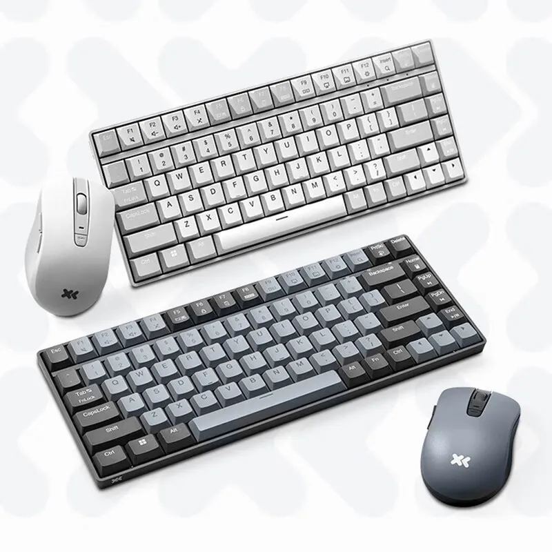 Bezprzewodowy zestaw klawiatury i myszy Lenovo Xiaoxin K1 K1P do pracy, pisania, odporny na zachlapania, ergonomiczny, regulowany DPI 1600, do biura, Windows
