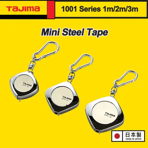 TAJIMA Mini stålband 1 st med klätterring 1 m/2 m/3 m magnetiskt måttband 1001-serien 8 best sales meter tajima - №3