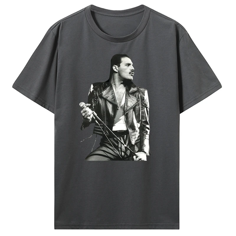 T Shirts Men Cotton O-neck Tshirt Hip Hop Tees Tops New Freddie Mercury British Rock Legend graphic t shirts harajuku clothing